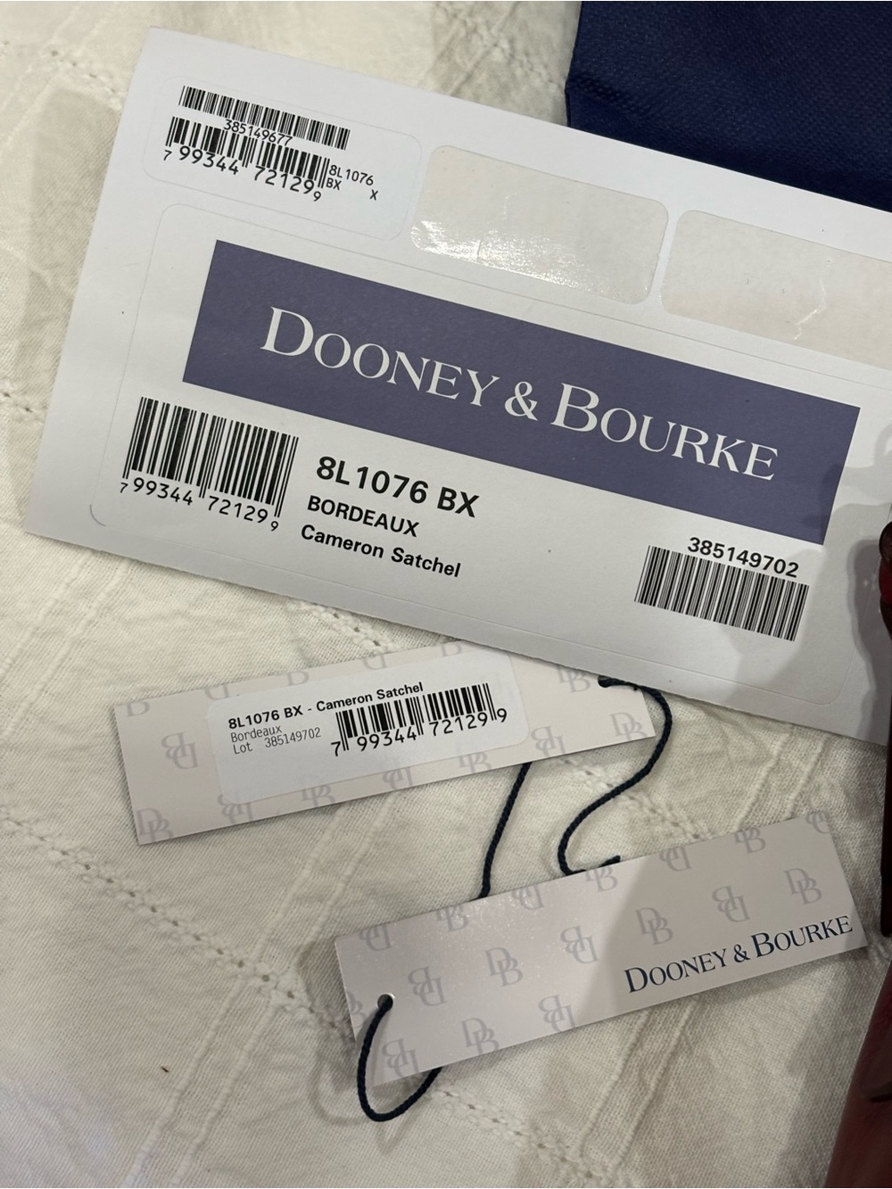 Dooney & Bourke Cameron Satchel Florentine Leather in Bordeaux - Picture 6 of 13